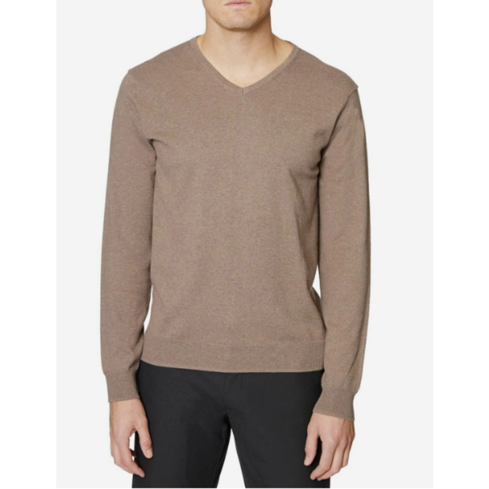 Hickey Freeman New York Size Large Color Camel v-neck Sweater